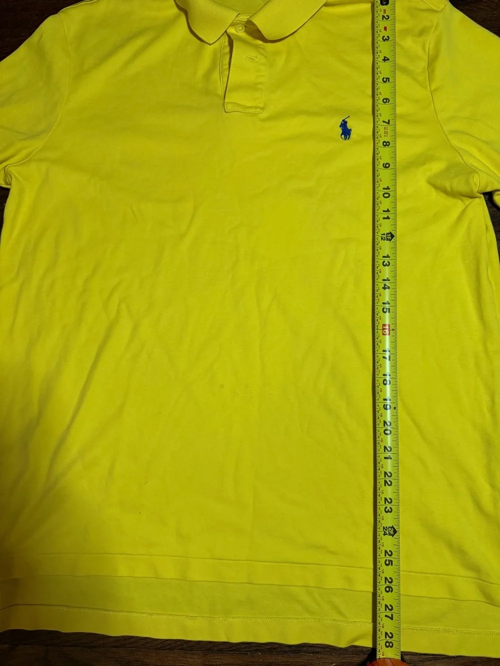 Ralph Lauren Men’s Bright Yellow Polo with Navy Pony
